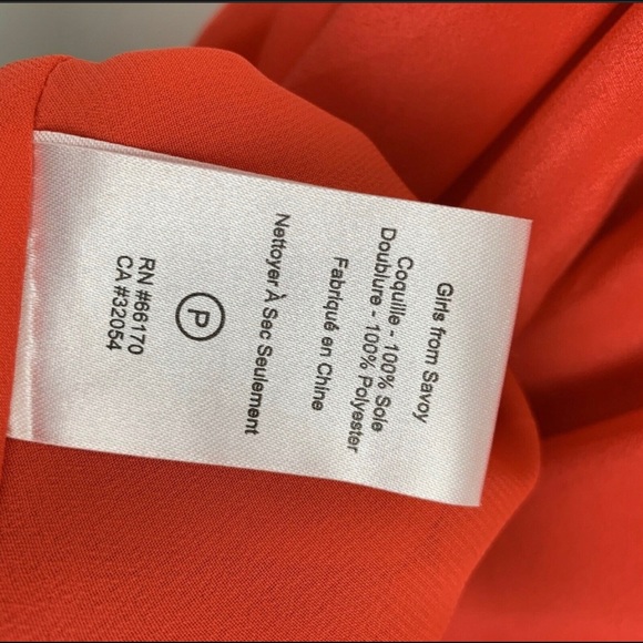 Anthropologie Red Silk Dress Sz 0 - Picture 7 of 7